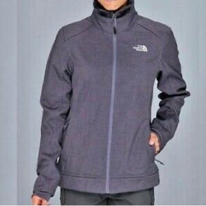 The North Face Fleece Lined Softshell Jacket Outdoor Athletic Coat purple med